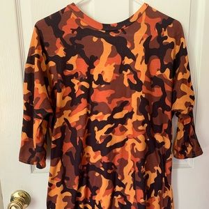 Orange Camo Dress